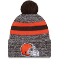 CLEVELAND BROWNS 2023 NFL SIDELINE CUFFED KNIT WITH POM