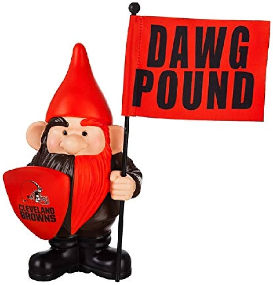 CLEVELAND BROWNS FLAG GNOME