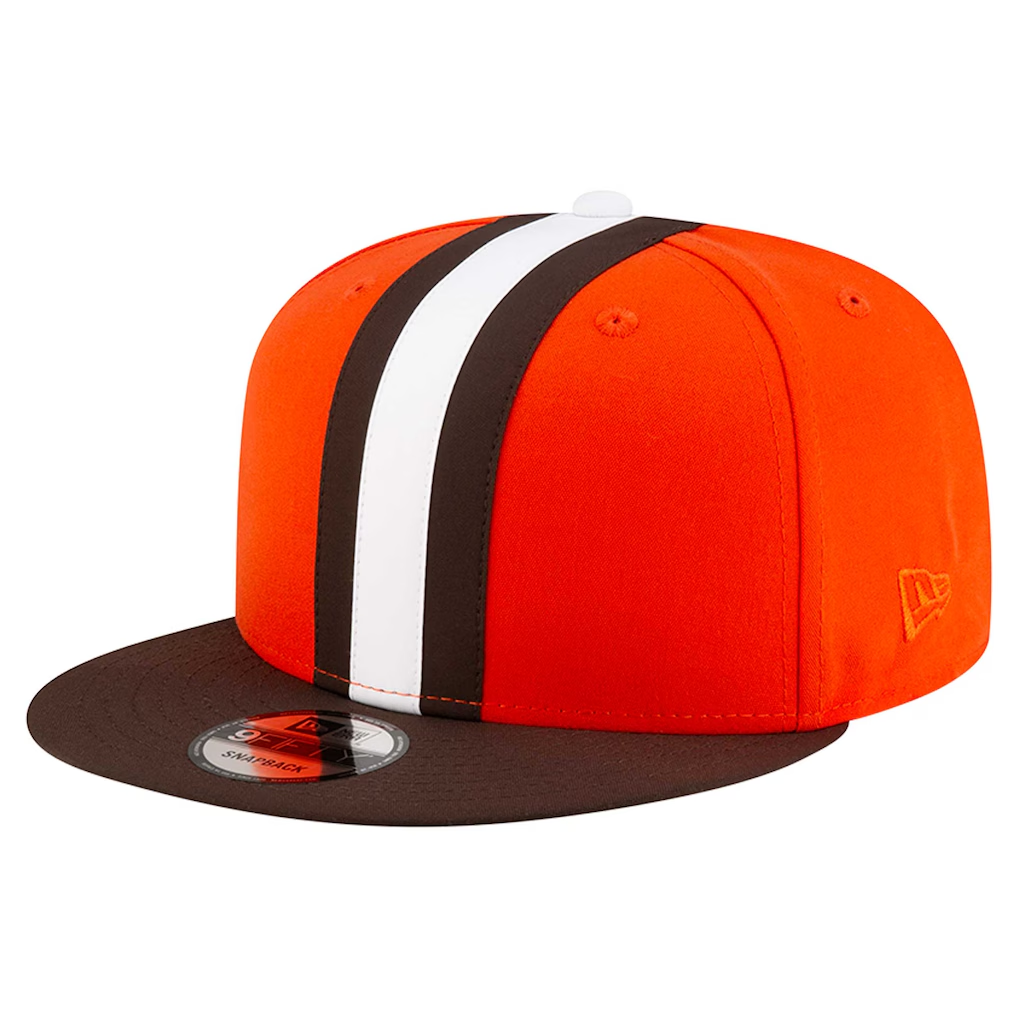 CLEVELAND BROWNS HELMET PACK 9FIFTY SNAPBACK HAT - ORANGE/BROWN
