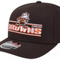 CLEVELAND BROWNS STATED 9SEVENTY STRETCH-SNAP ADJUSTABLE HAT - BROWN