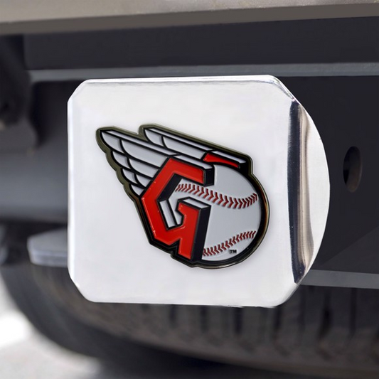 CLEVELAND GUARDIANS CHROME LOGO HITCH COVER