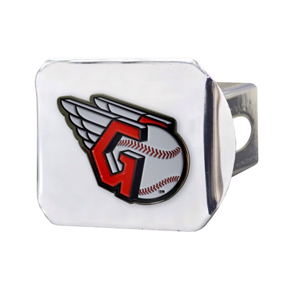CUBIERTA DE ENGANCHE CROMADA CON LOGOTIPO CLEVELAND GUARDIANS