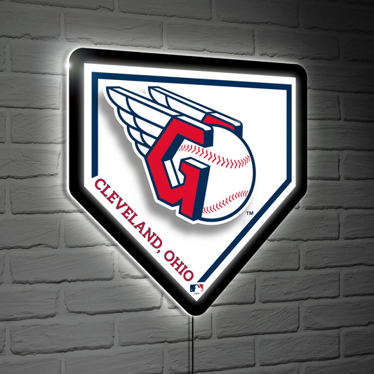 CLEVELAND GUARDIANS HOMEPLATE EDGELITE LED WALL DECOR