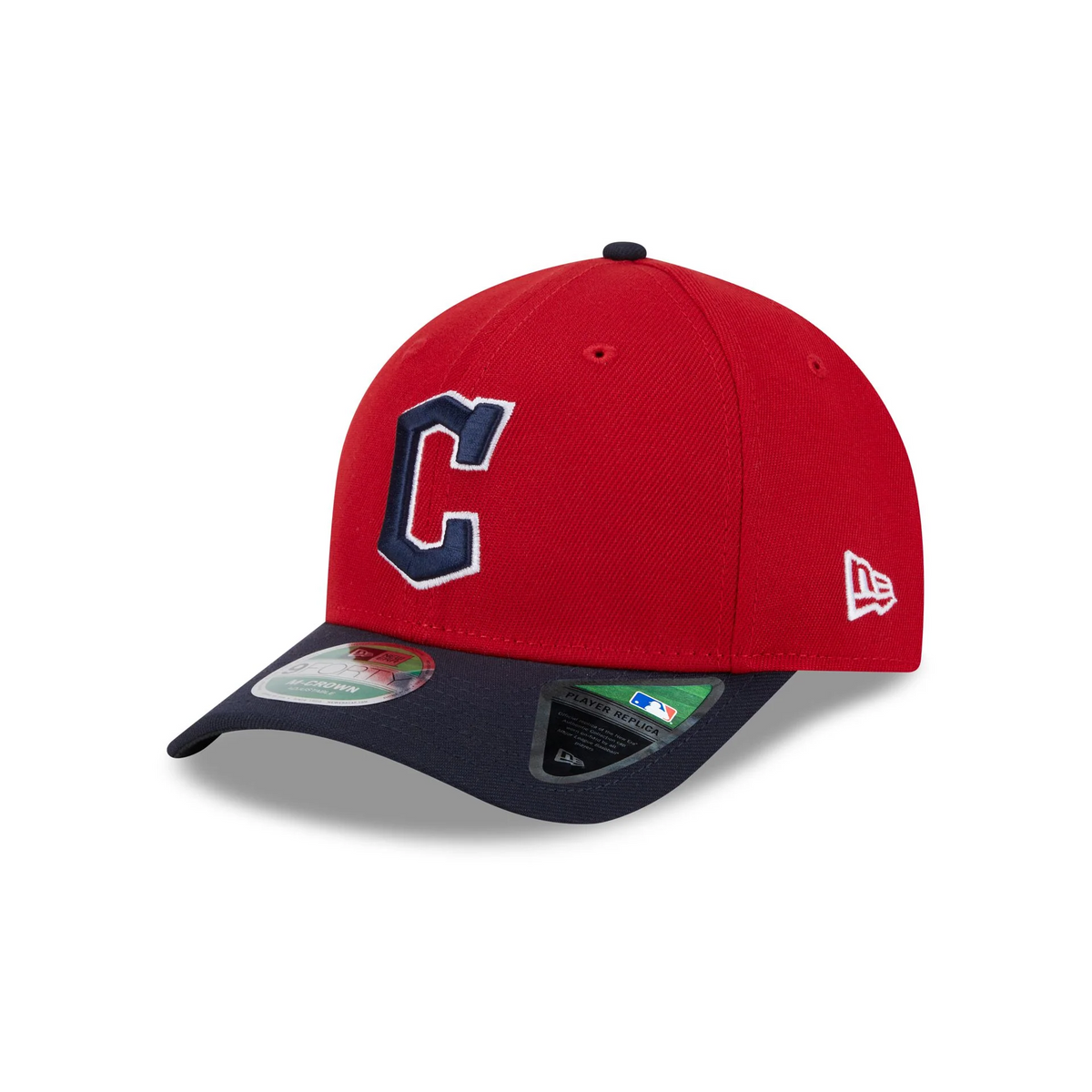 CLEVELAND GUARDIANS PLAYER REPLICA 9FORTY M-CROWN SNAPBACK ADJUSTABLE HAT - RED/NAVY