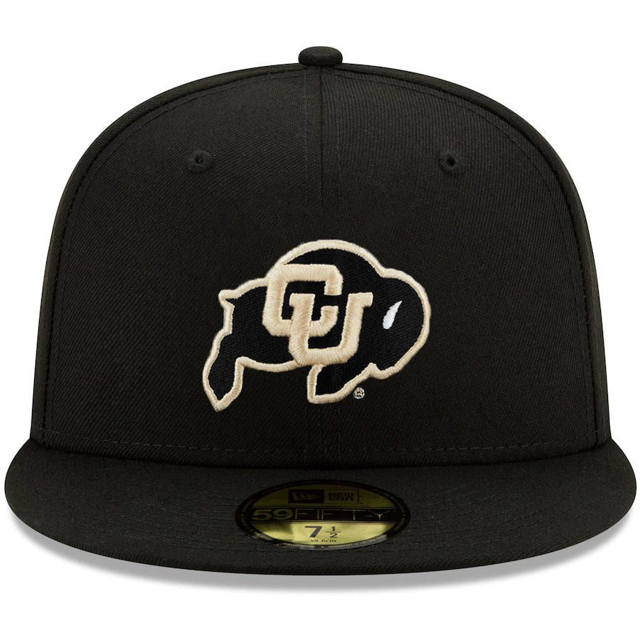 COLORADO BUFFALOES EVERGREEN BASIC 59FIFTY FITTED HAT - BLACK