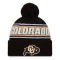 COLORADO BUFFALOES SPORT CUFFED KNIT WITH POM - BLACK