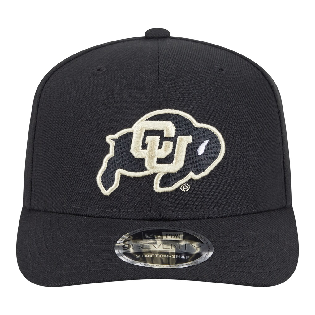 COLORADO BUFFALOES TEAM COLLECTIVE 9SEVENTY STRETCH-SNAP ADJUSTABLE HAT - BLACK