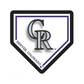 COLORADO ROCKIES HOMEPLATE EDGELITE LED WALL DECOR