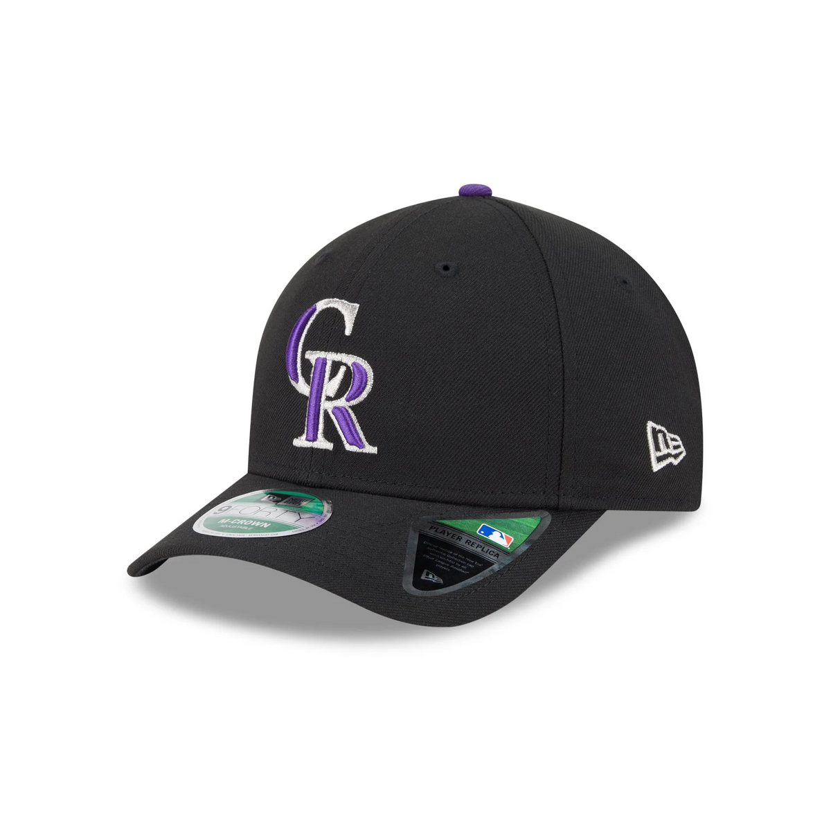 COLORADO ROCKIES PLAYER REPLICA 9FORTY M-CROWN SNAPBACK ADJUSTABLE HAT - BLACK