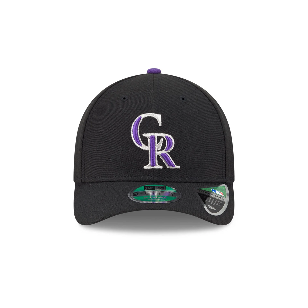 COLORADO ROCKIES PLAYER REPLICA 9FORTY M-CROWN SNAPBACK ADJUSTABLE HAT - BLACK