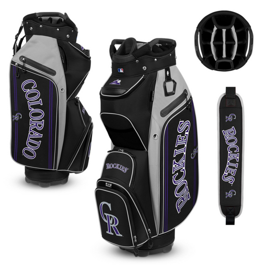 COLORADO ROCKIES TEAM EFFORT BUCKET III COOLER CART GOLF BAG