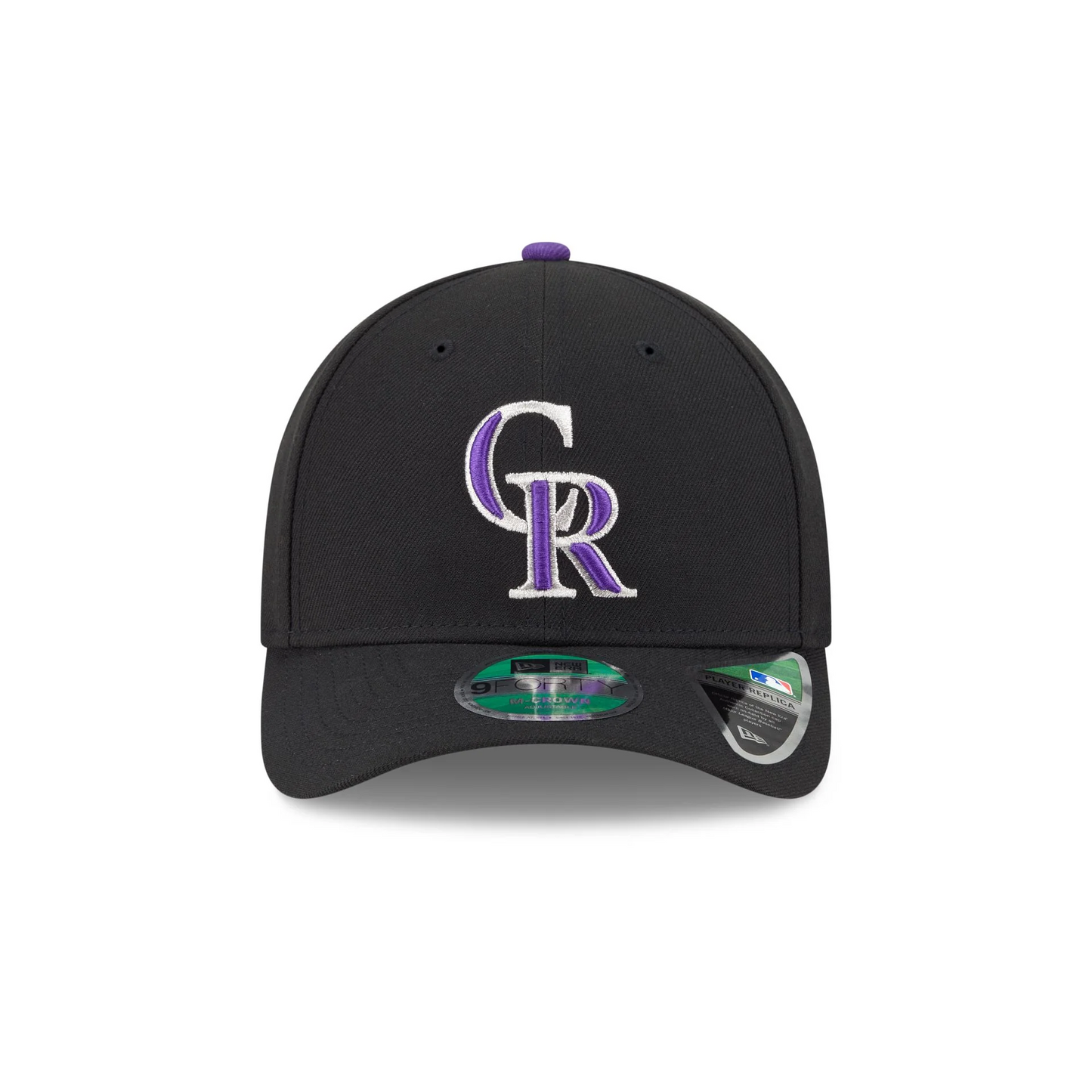 COLORADO ROCKIES YOUTH PLAYER REPLICA 9FORTY M-CROWN SNAPBACK ADJUSTABLE HAT - BLACK