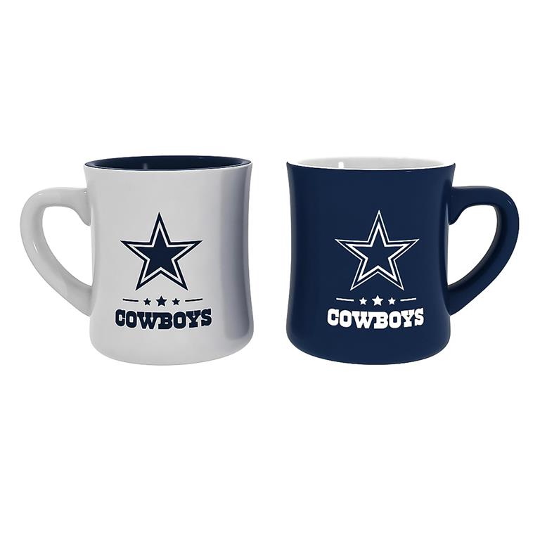 DALLAS COWBOYS 10OZ CERAMIC CUP 2-PIECE SET 