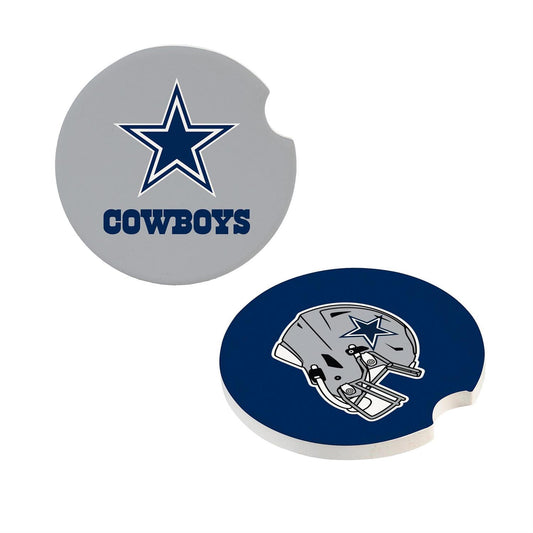 DALLAS COWBOYS  2-PIECE CAR COASTER SET