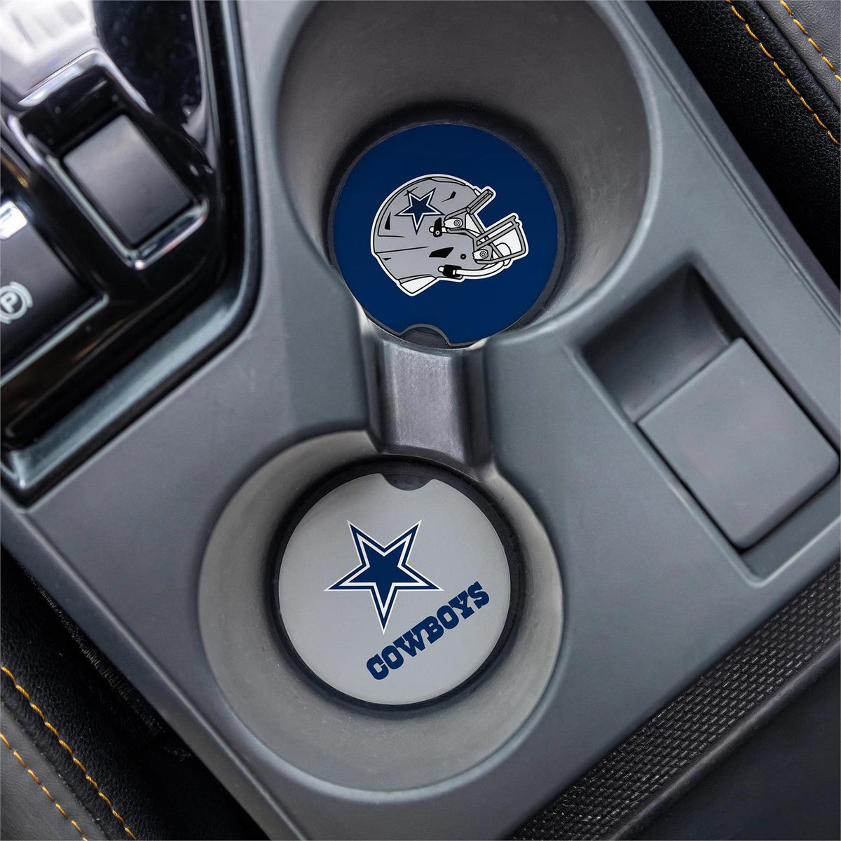 DALLAS COWBOYS  2-PIECE CAR COASTER SET