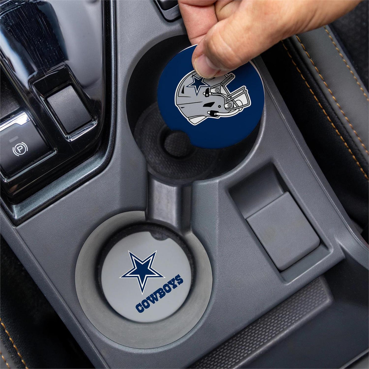 DALLAS COWBOYS  2-PIECE CAR COASTER SET
