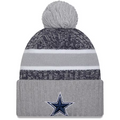 DALLAS COWBOYS 2023 NFL SIDELINE CUFFED KNIT WITH POM - ALTERNATE