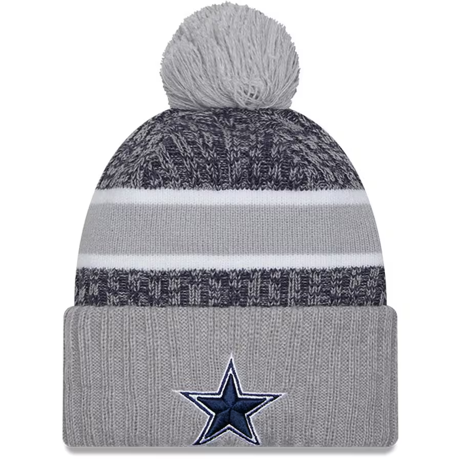 DALLAS COWBOYS 2023 NFL SIDELINE CUFFED KNIT WITH POM - ALTERNATE