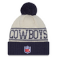 DALLAS COWBOYS 2023 NFL SIDELINE CUFFED KNIT WITH POM - HISTORIC