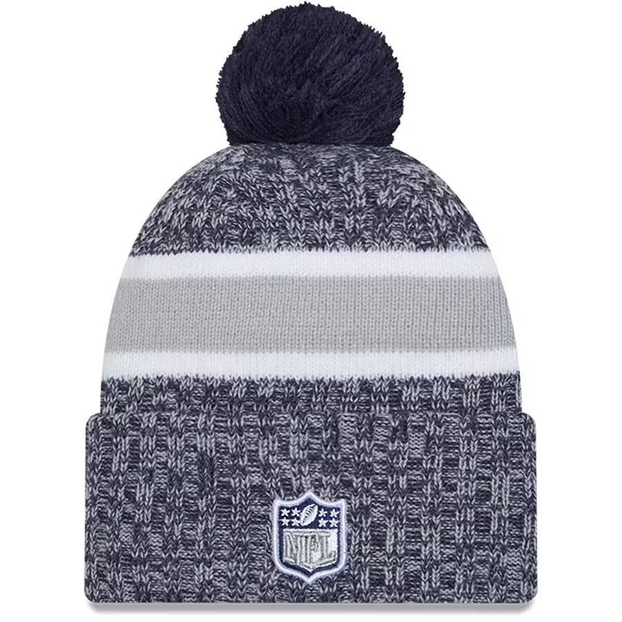 DALLAS COWBOYS 2023 NFL SIDELINE CUFFED KNIT WITH POM