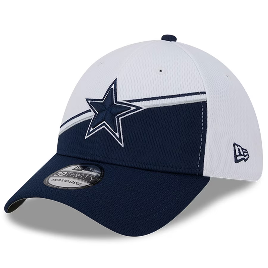 DALLAS COWBOYS 2023 SIDELINE 39THIRTY FLEX FIT HAT - BLUE
