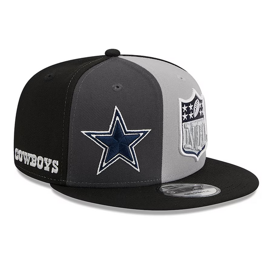 DALLAS COWBOYS YOUTH 2023 SIDELINE 9FIFTY SNAPBACK HAT - SHADOW