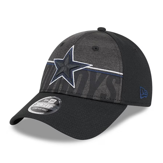 DALLAS COWBOYS 2023 TRAINING CAMP 9FORTY STRETCH SNAP ADJUSTABLE HAT-BLACK