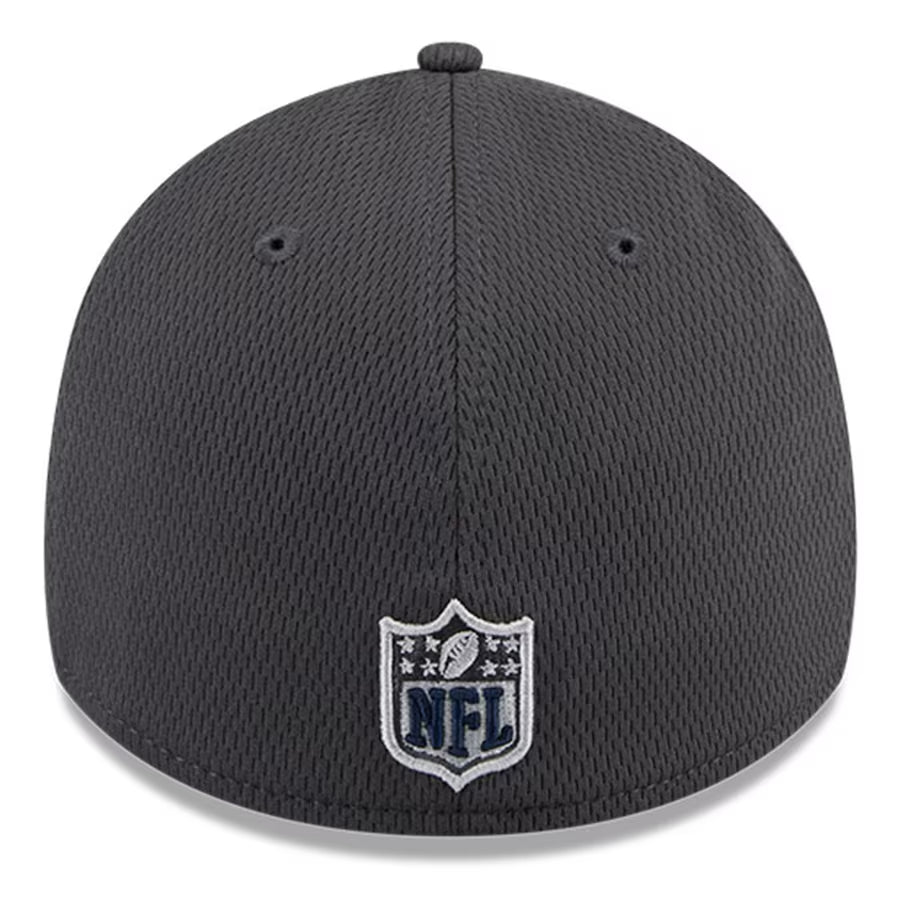 DALLAS COWBOYS 2024 NFL DRAFT HAT 39THIRTY FLEX FIT HAT - GRAPHITE
