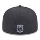 DALLAS COWBOYS 2024 NFL DRAFT HAT 59FIFTY FITTED HAT - GRAPHITE
