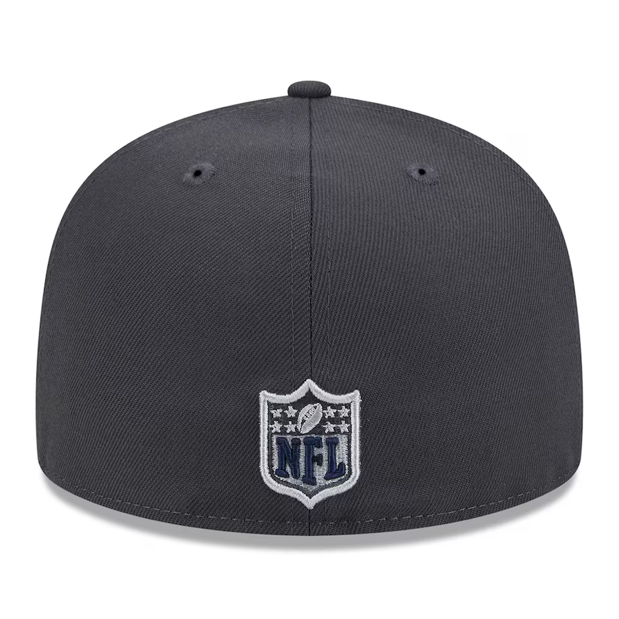 DALLAS COWBOYS 2024 NFL DRAFT HAT 59FIFTY FITTED HAT - GRAPHITE