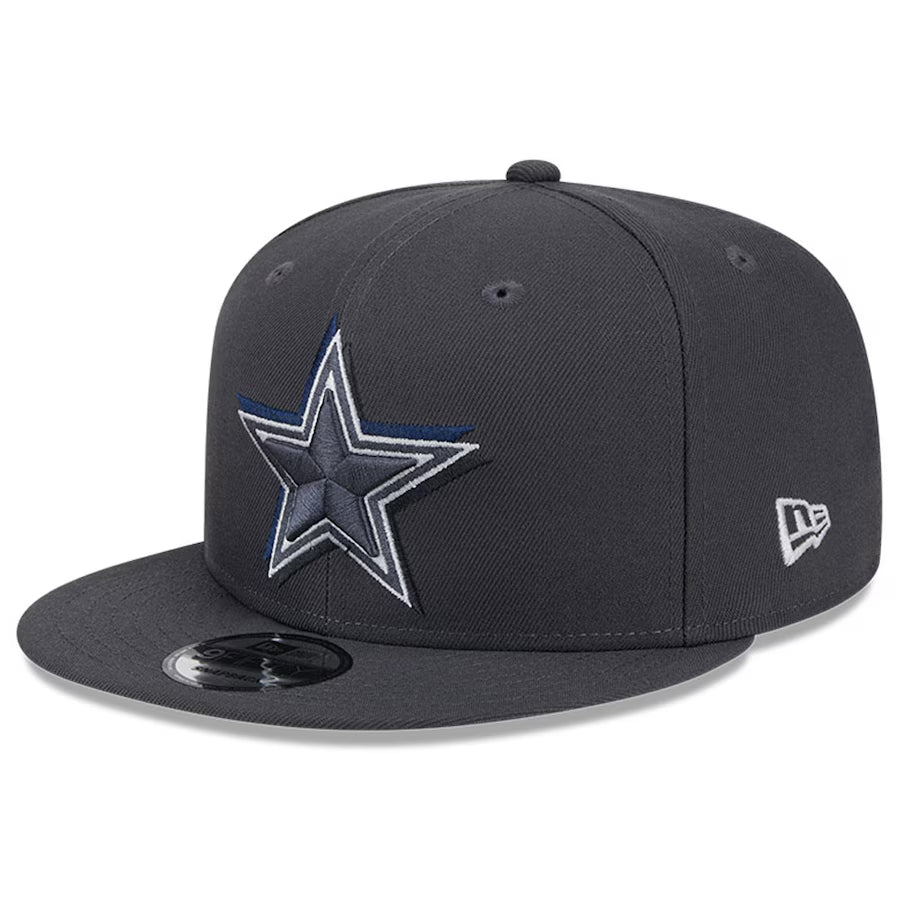 DALLAS COWBOYS 2024 NFL DRAFT HAT 9FIFTY SNAPBACK HAT - GRAPHITE