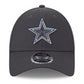 DALLAS COWBOYS 2024 NFL DRAFT HAT 9FORTY STRETCH-SNAP ADJUSTABLE HAT - GRAPHITE