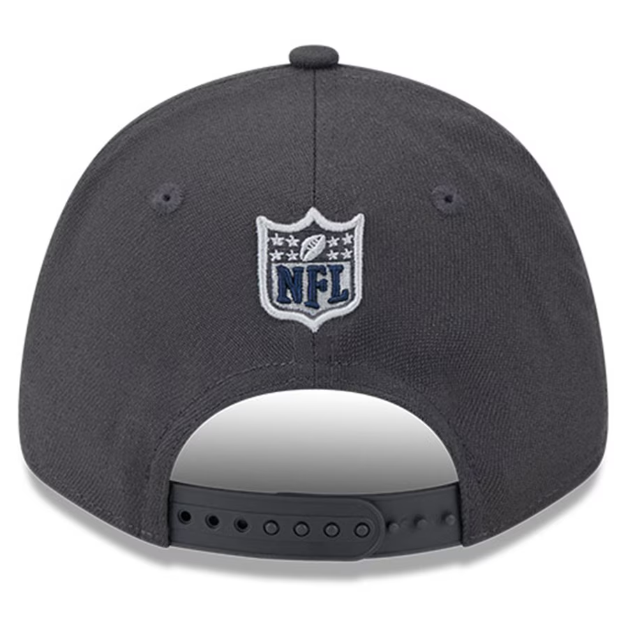 DALLAS COWBOYS 2024 NFL DRAFT HAT 9FORTY STRETCH-SNAP ADJUSTABLE HAT - GRAPHITE