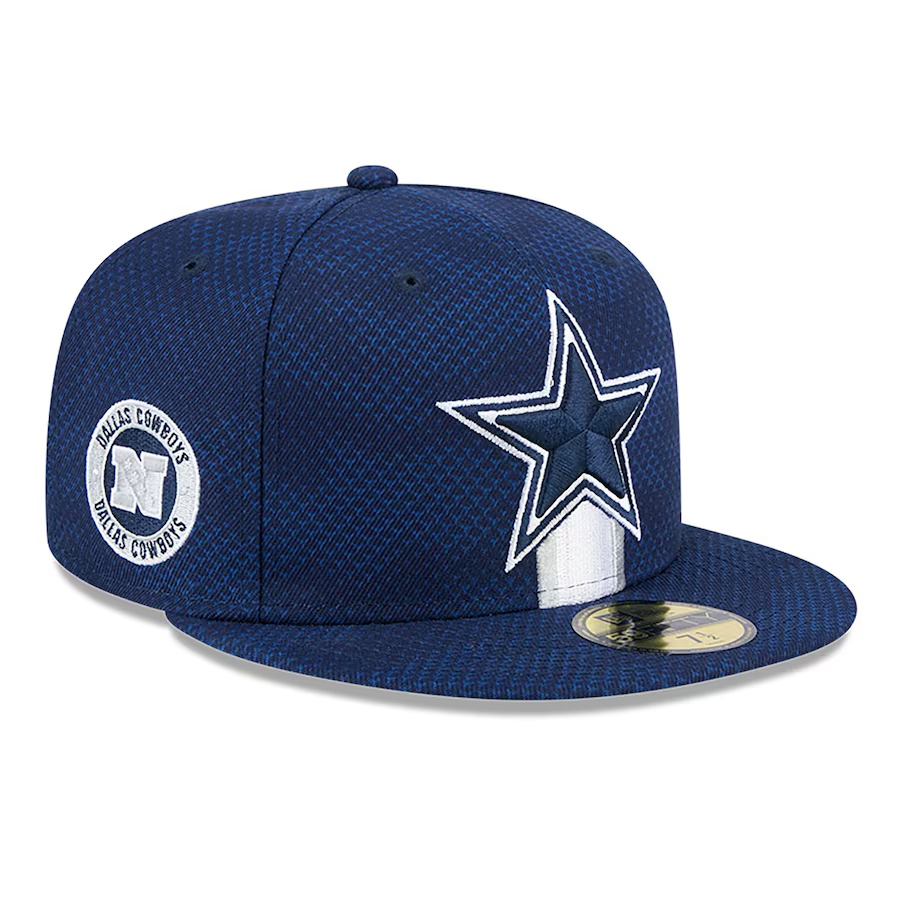 DALLAS COWBOYS 2024 NFL SIDELINE 59FIFTY FITTED HAT - NAVY