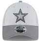 DALLAS COWBOYS 2024 NFL TRAINING CAMP 9FORTY-STRETCH SNAP HAT - GRAY HEATHER