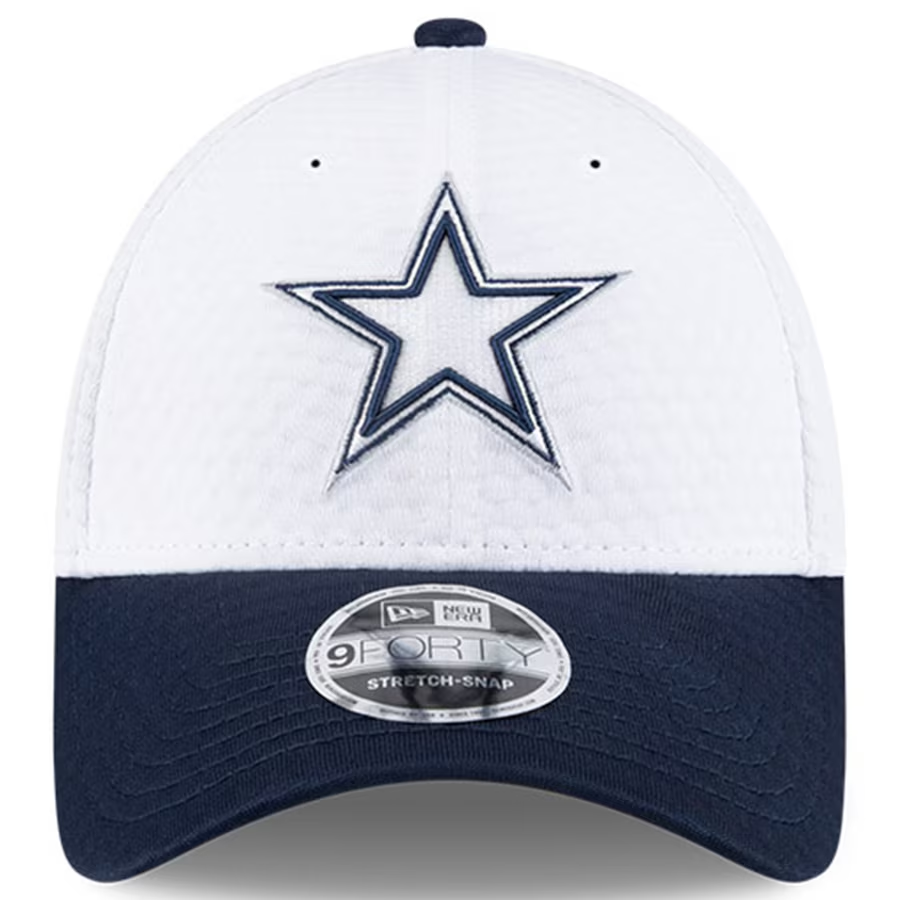 DALLAS COWBOYS 2024 NFL TRAINING CAMP 9FORTY-STRETCH SNAP HAT - WHITE