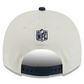 DALLAS COWBOYS 2025 NFL DRAFT 9FIFTY A-FRAME SNAPBACK HAT - CHROME WHITE/NAVY