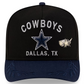 DALLAS COWBOYS 2025 NFL DRAFT A-FRAME 59FIFTY FITTED HAT - BLACK/NAVY