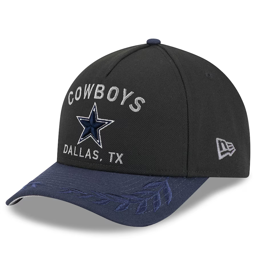 DALLAS COWBOYS 2025 NFL DRAFT HAT 39THIRTY FLEX FIT - BLACK/NAVY