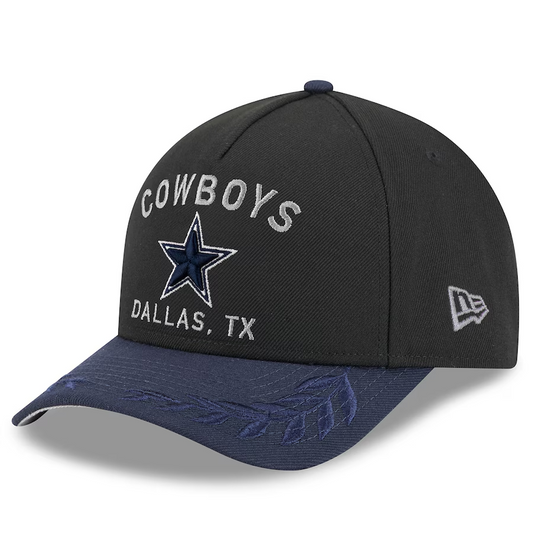 DALLAS COWBOYS 2025 NFL DRAFT HAT 39THIRTY FLEX FIT - BLACK/NAVY