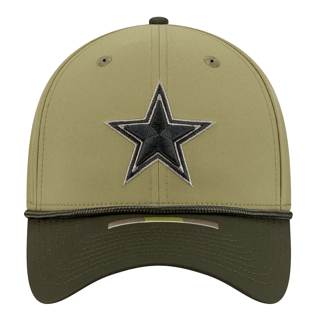 DALLAS COWBOYS 2025 NFL SALUTE TO SERVICE 39THIRTY FLEX FIT HAT - GREEN