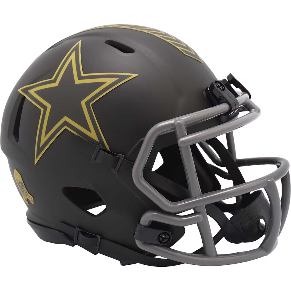 DALLAS COWBOYS 2025 NFL SALUTE TO SERVICE RIDDELL SPEED MINI HELMET ...