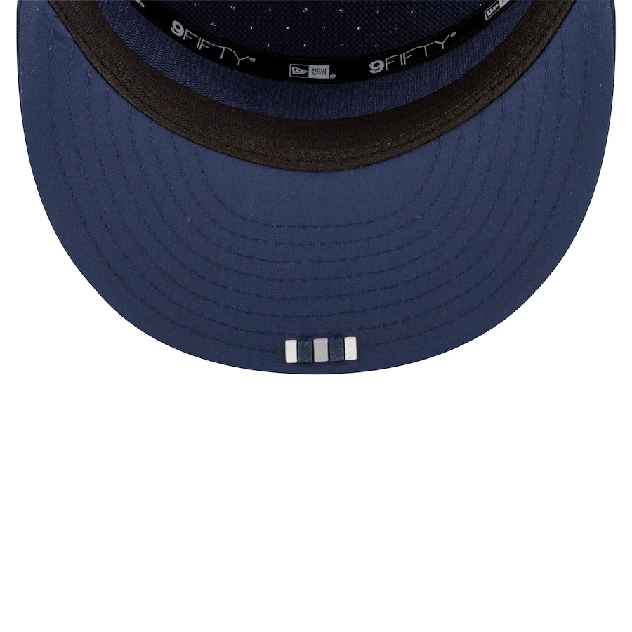 DALLAS COWBOYS 2025 NFL SIDELINE 9FIFTY SPLIT SNAPBACK HAT - NAVY