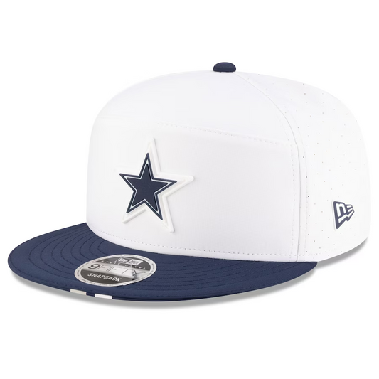 DALLAS COWBOYS 2025 NFL TRAINING CAMP 9FIFTY SPLIT PANEL SNAPBACK HAT - WHITE