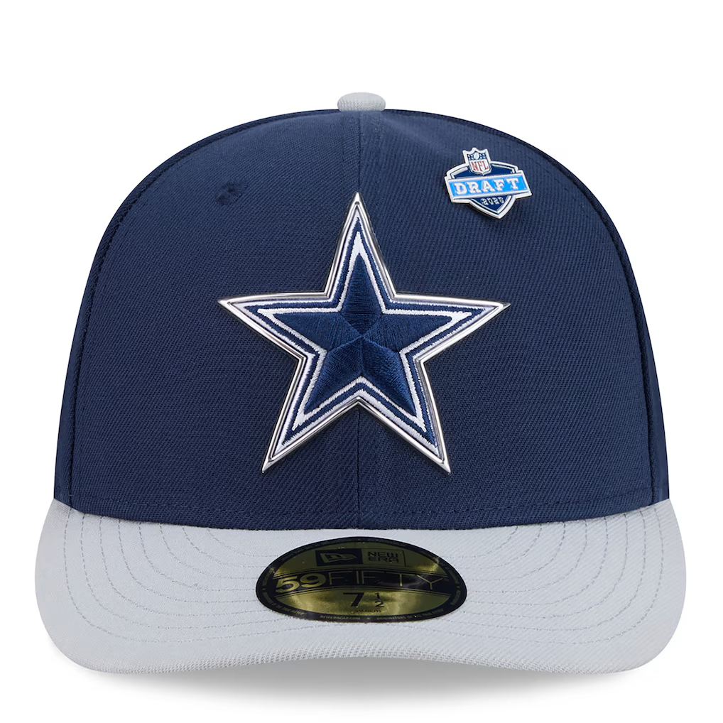 DALLAS COWBOYS 2026 NFL DRAFT 59FIFTY FITTED HAT - NAVY/GRAY
