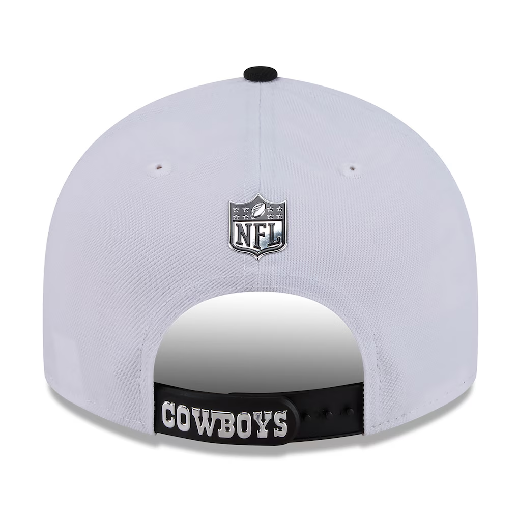DALLAS COWBOYS 2026 NFL DRAFT 9FIFTY SNAPBACK HAT - WHITE/BLACK