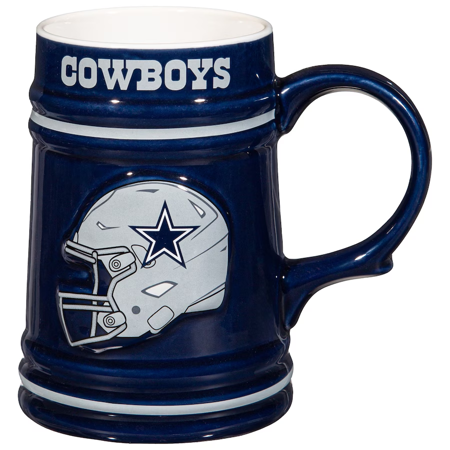 DALLAS COWBOYS 24OZ CERAMIC STEIN CUP WITH GIFT BOX  JR'S SPORTS