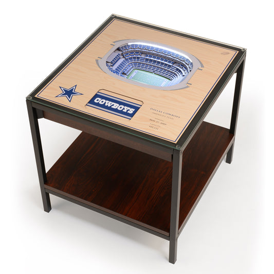 DALLAS COWBOYS 25 LAYER 3D STADIUM LIGHTED END TABLE