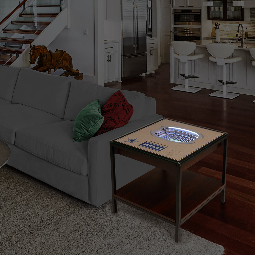 DALLAS COWBOYS 25 LAYER 3D STADIUM LIGHTED END TABLE