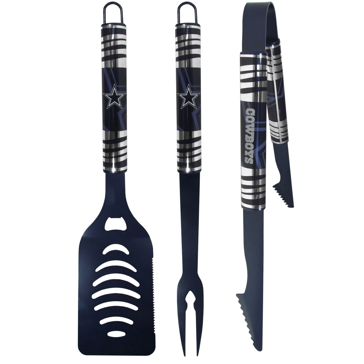 DALLAS COWBOYS 3-PIECE COLOR BBQ SET